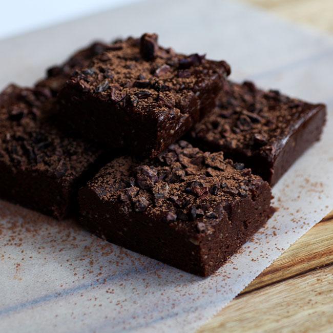 Raw Chocolate Fudge Brownies