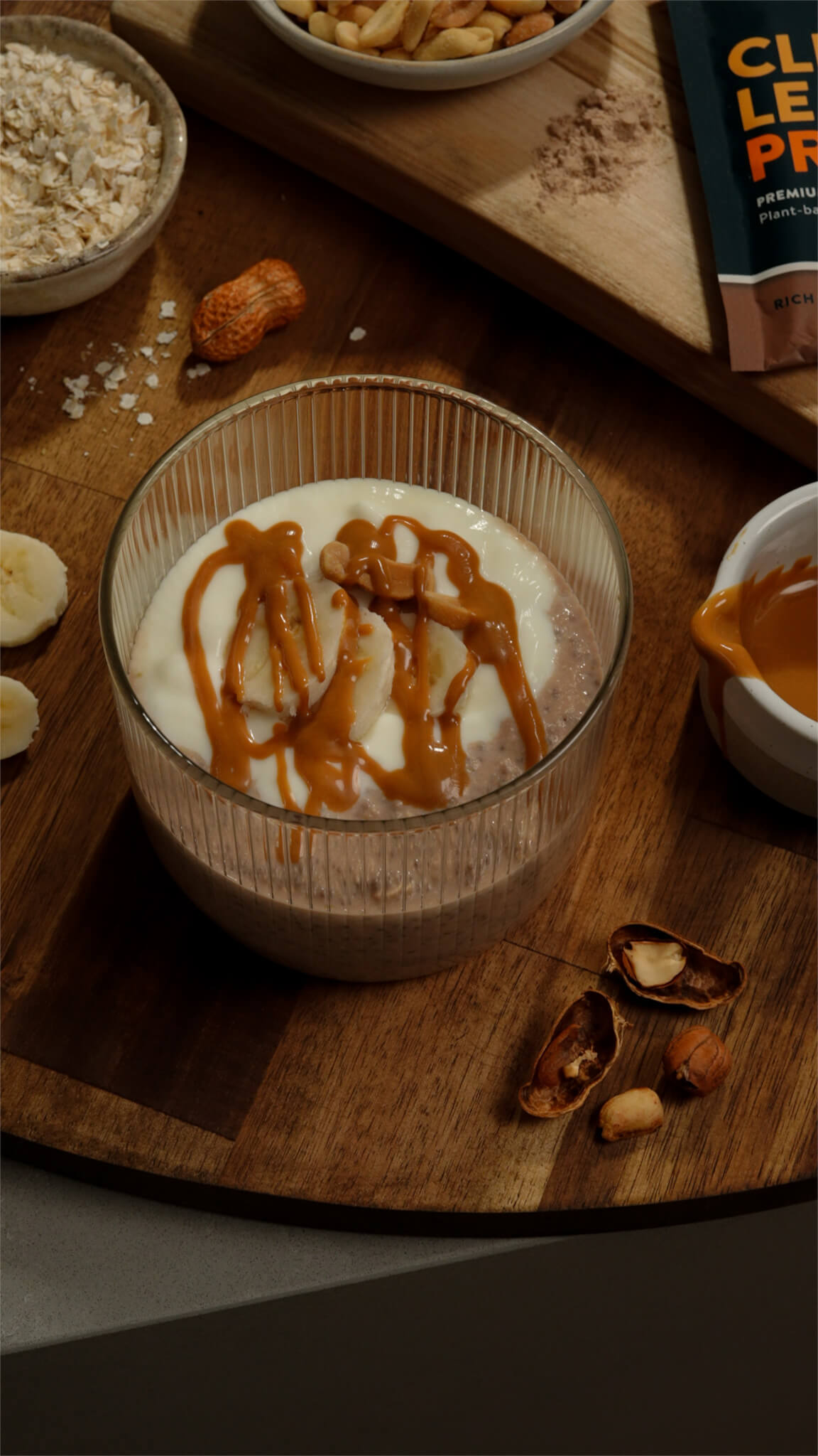 Choc Peanut Butter Overnight Oats - Nuzest NZ