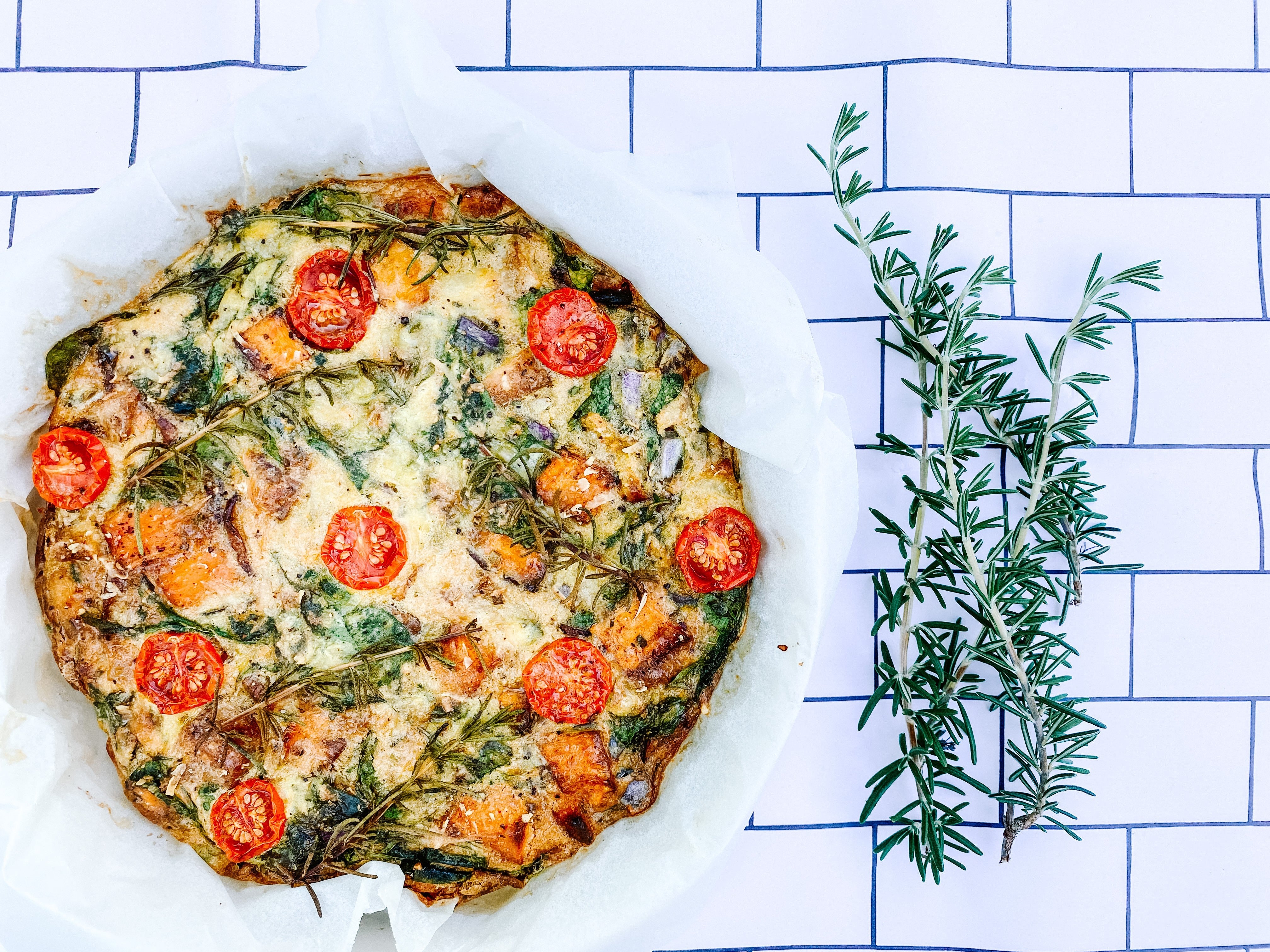 Christmas Roast Vegetable Frittata