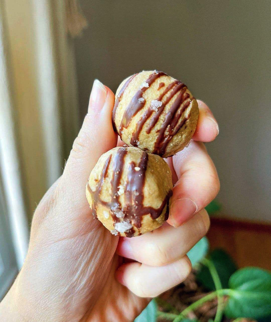 Salted Chocolate Tahini Bites