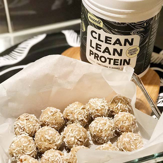 Coffee Coconut Protein Balls