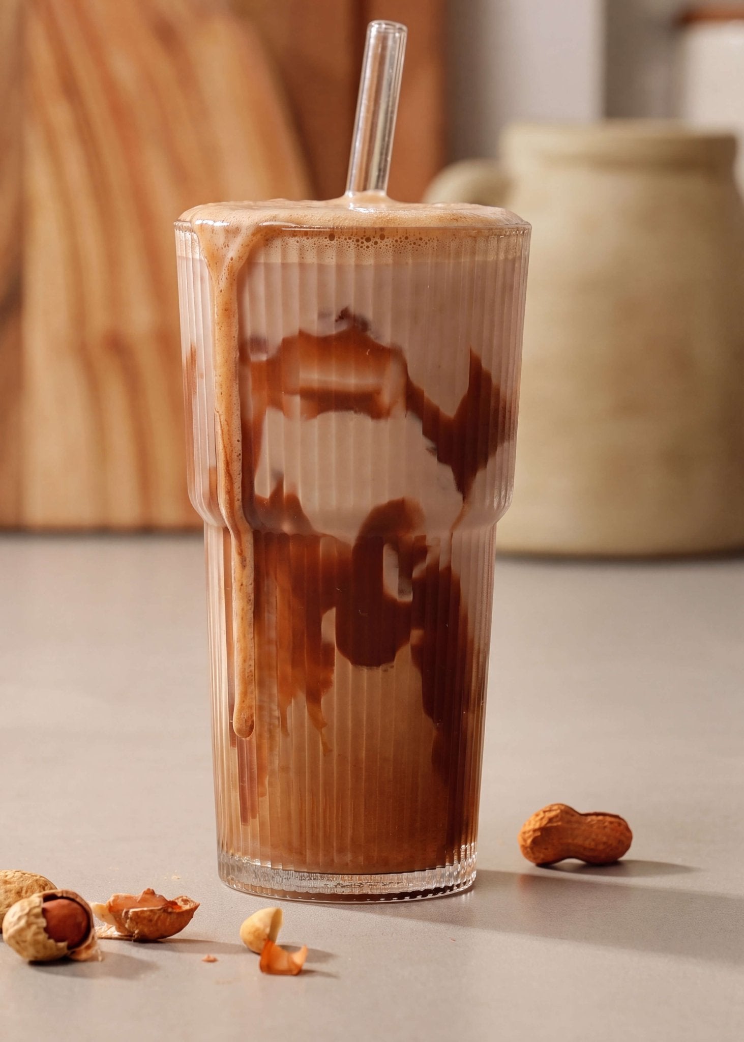 Choc PB Iced Latte (Decaf) - Nuzest NZ