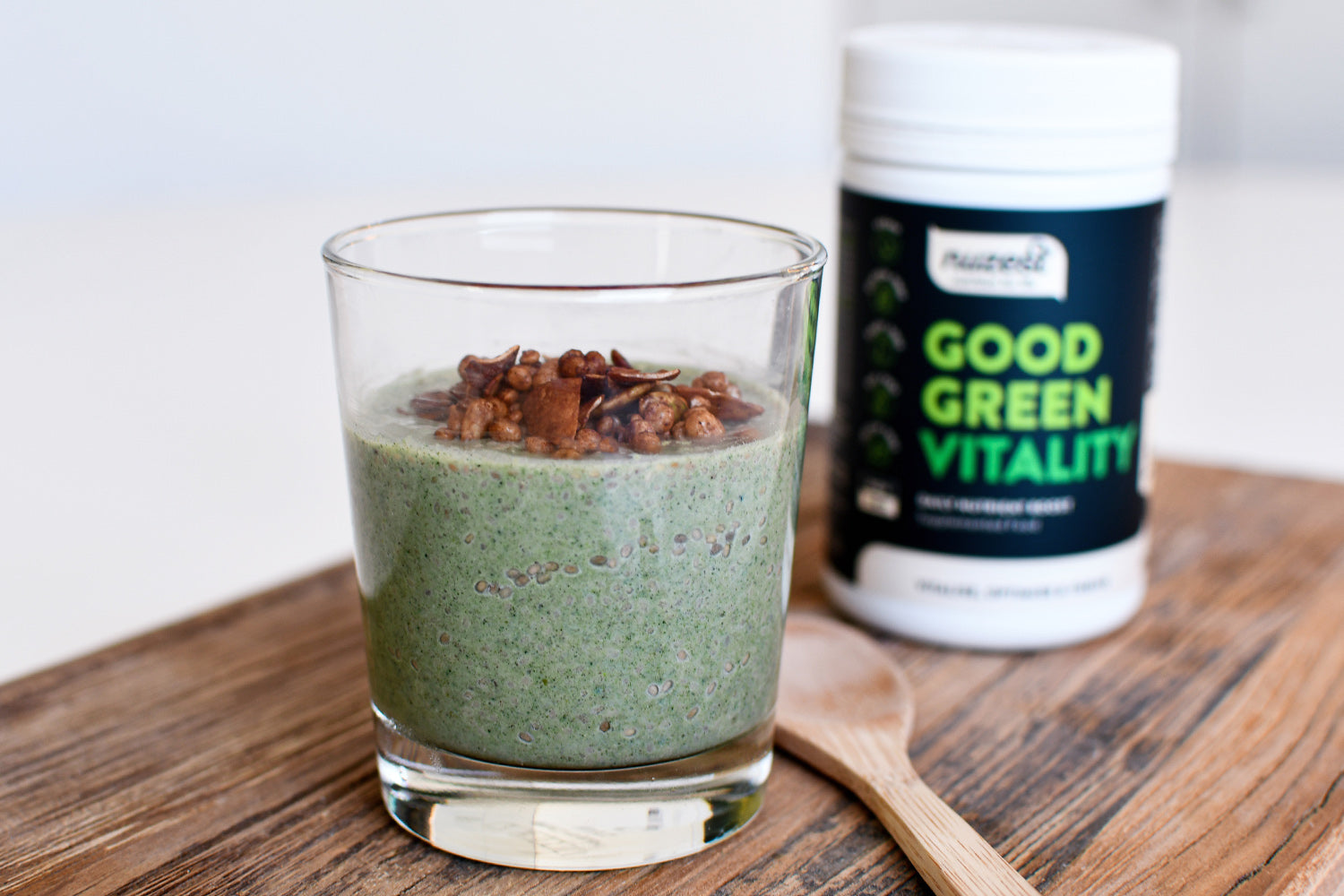 Chia Pudding With Good Green Vitality From Nuzest