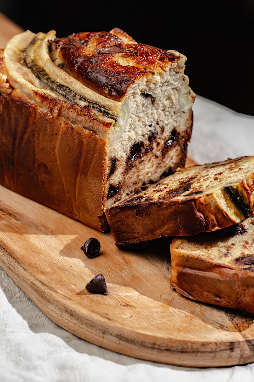 Choc Chip Walnut Banana Bread