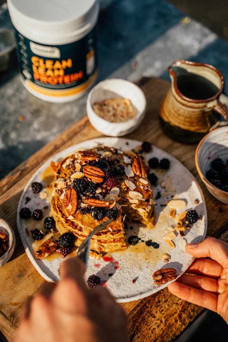 Pumpkin Protein Pancakes by Gaz Oakley
