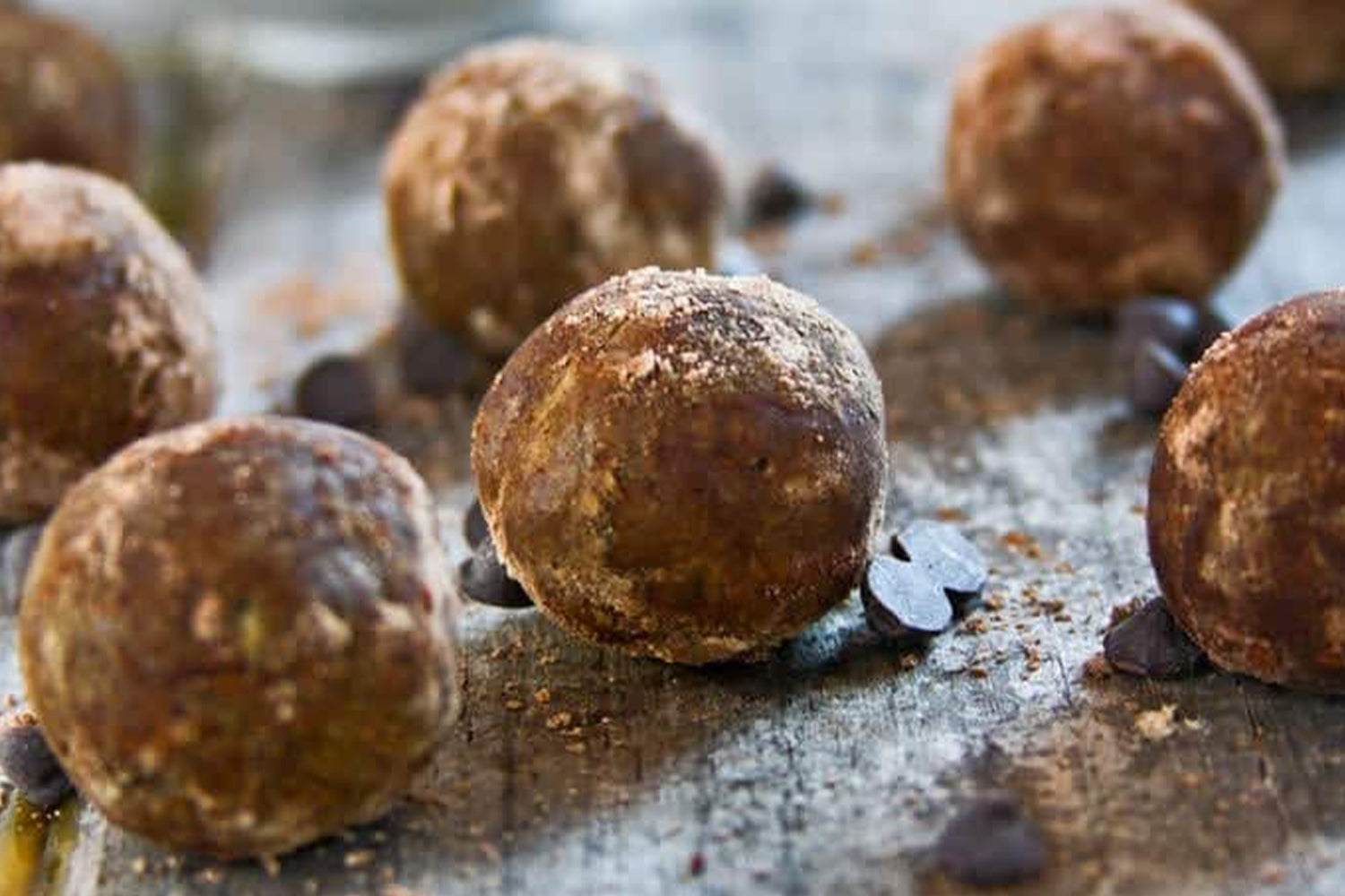 Chocolate Swirl Coffee and Coconut Protein balls