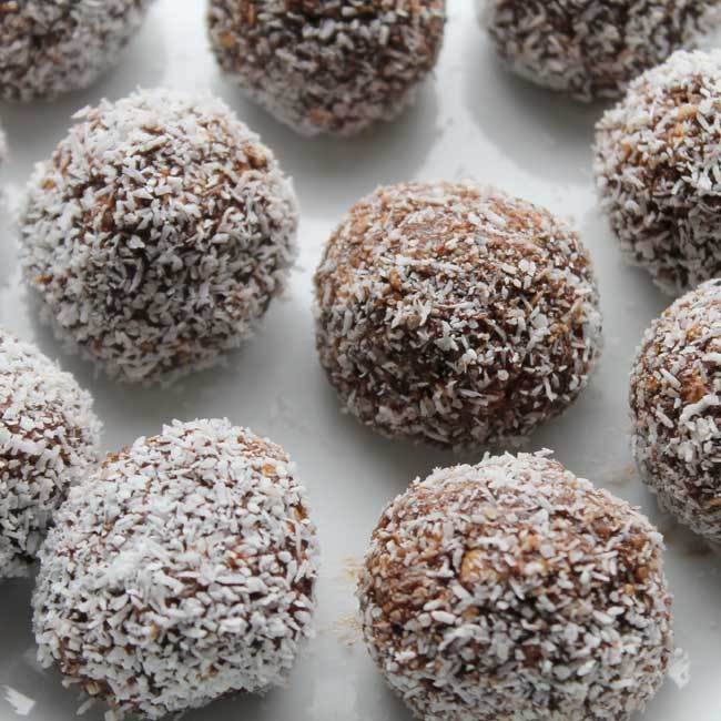 Chai Spiced Fig and Almond Protein Balls