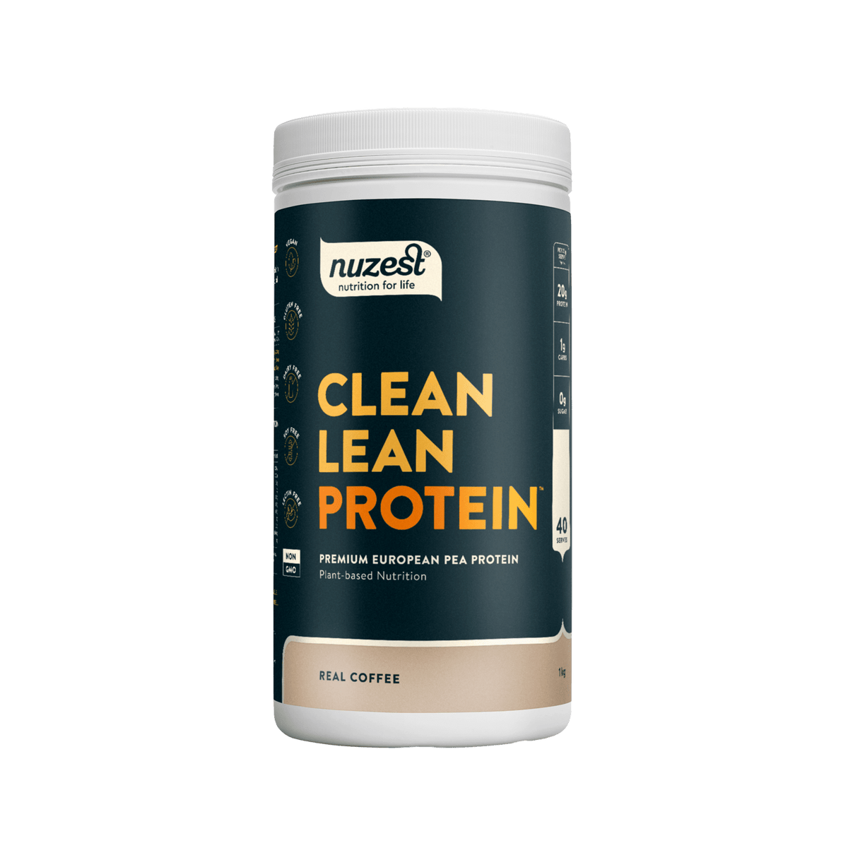 Nuzest - Clean Lean Protein - Real Coffee 1kg (40 Servings) 7