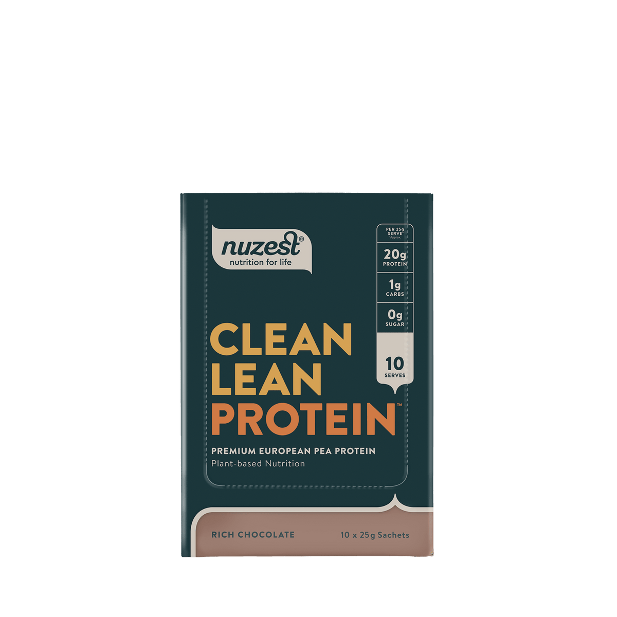 Nuzest - Clean Lean Protein Single Serves - Rich Chocolate Box of 10 (10 Servings) 9