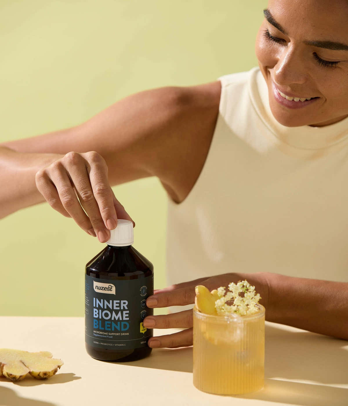 Nuzest - Inner Biome Blend - Ginger 500ml (20 Serves) 2