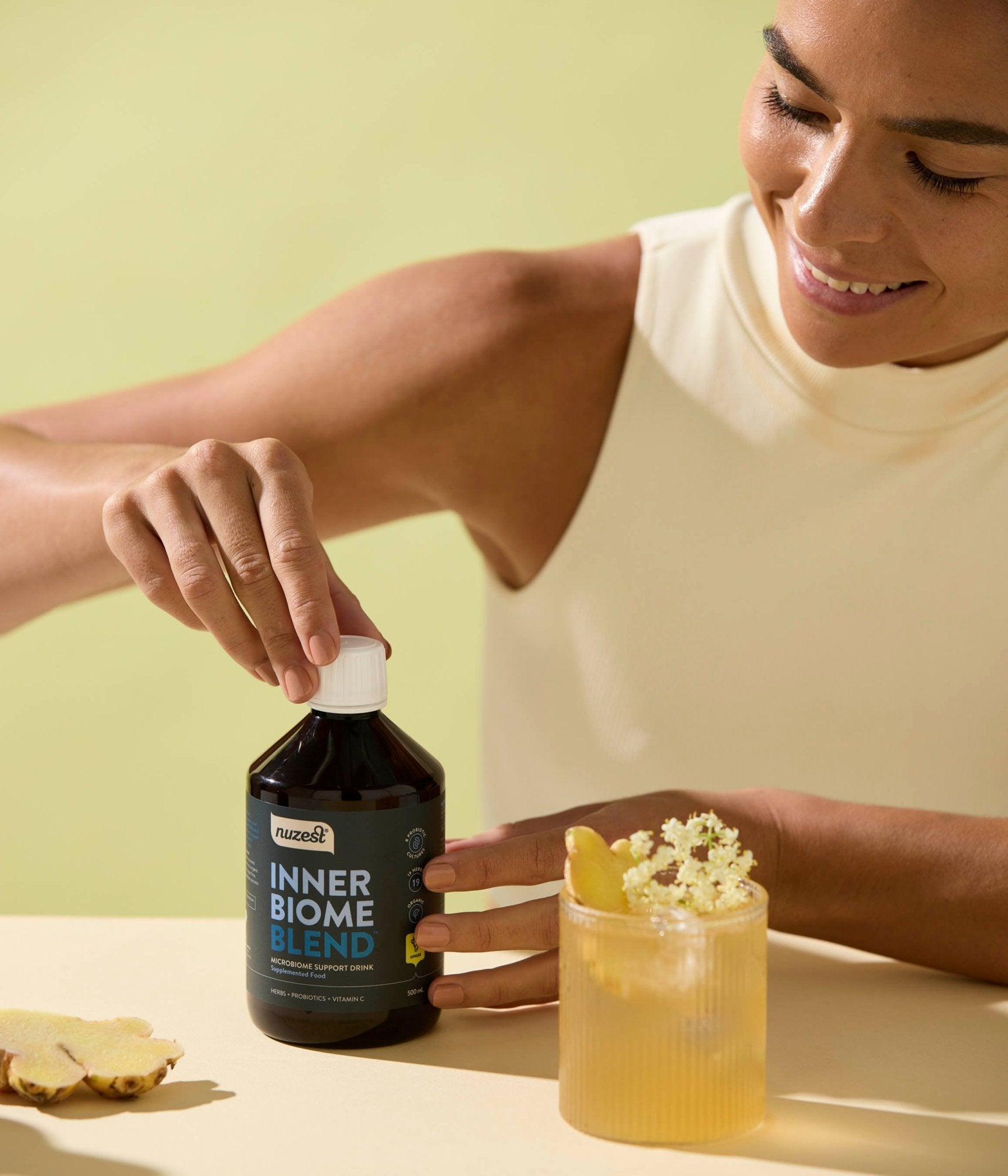 Nuzest - Inner Biome Blend - Ginger 500ml (20 Serves) 2